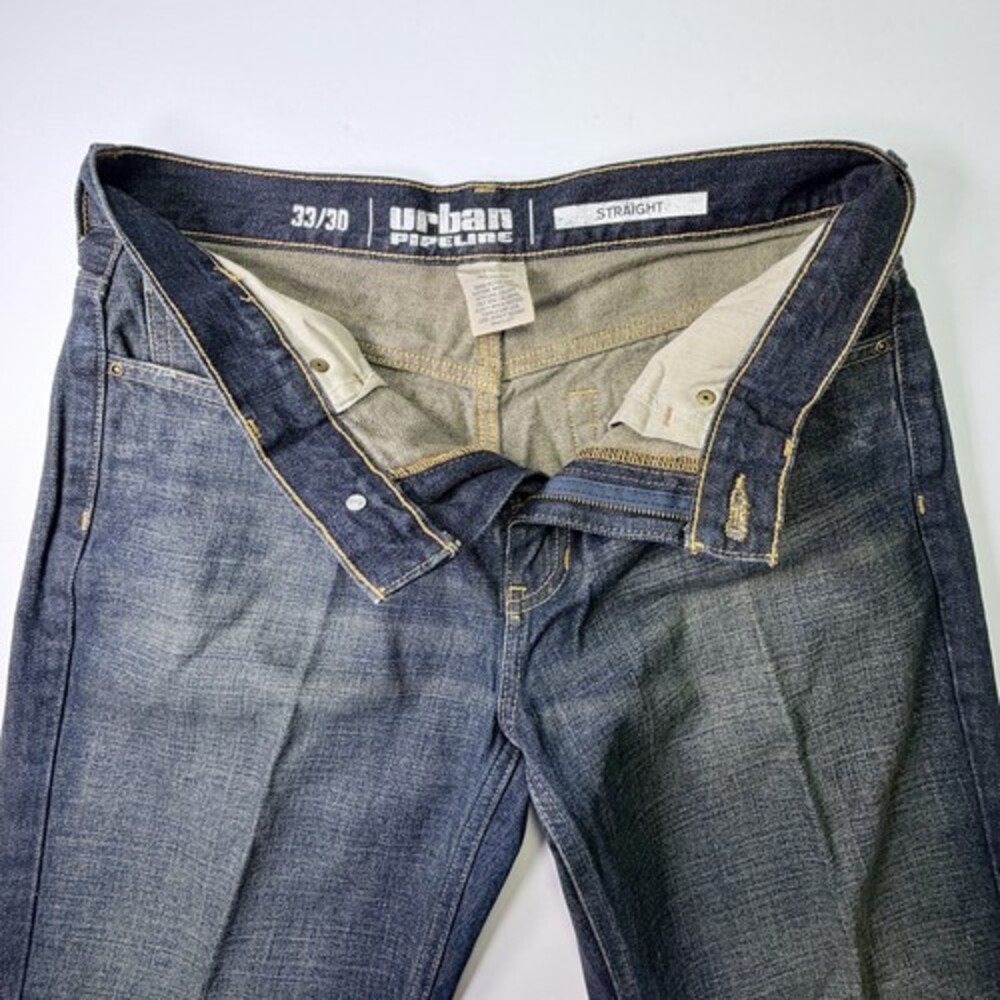 Urban Pipeline Straight Leg Jeans Men's 33x30 Dark Wash Denim